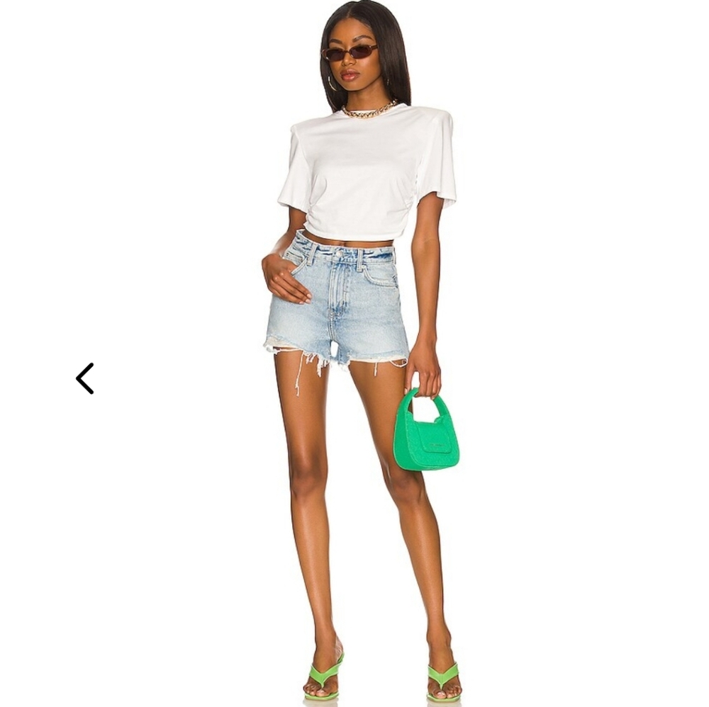 Lovers + Friends Jack high rise denim shorts